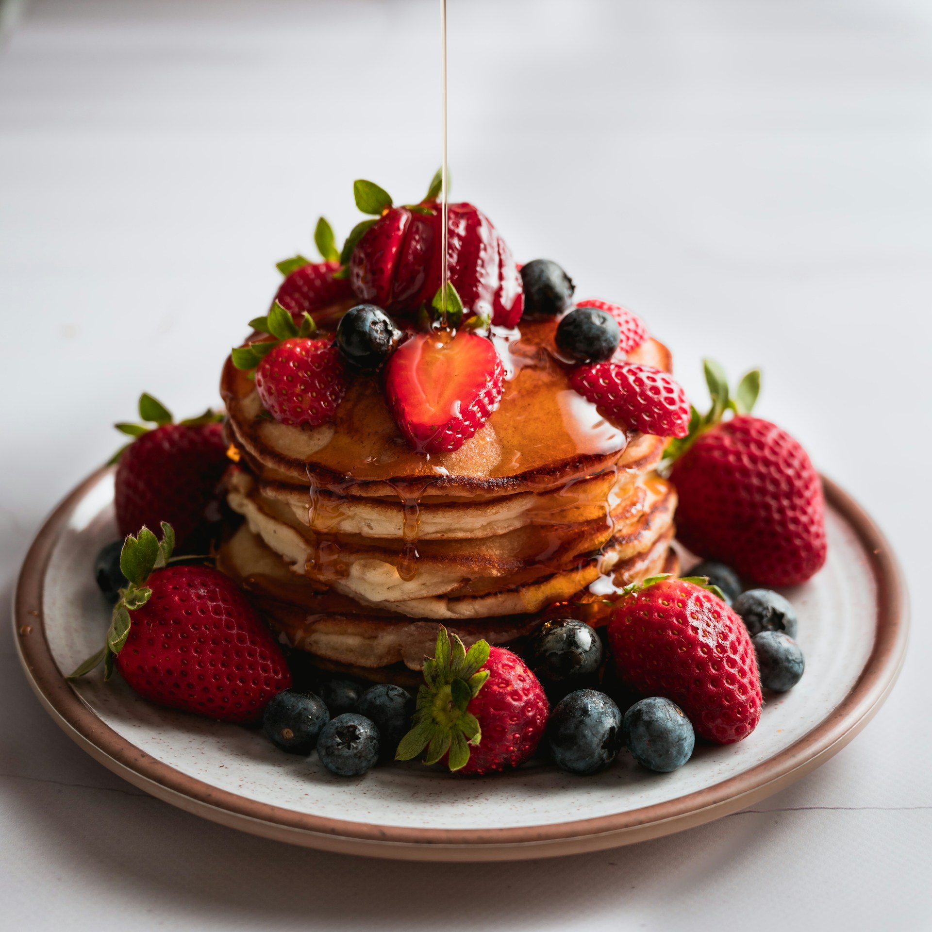 brown and red strawberry cake